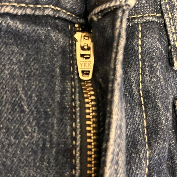 Free Assembly Womens‎ Size 16 Blue Denim High Rise Wide Leg Sailor Boho Jeans - Picture 4 of 6